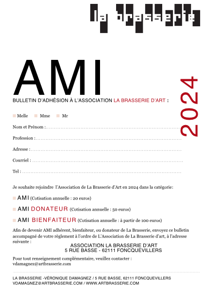 Bulletin adhésion 2024